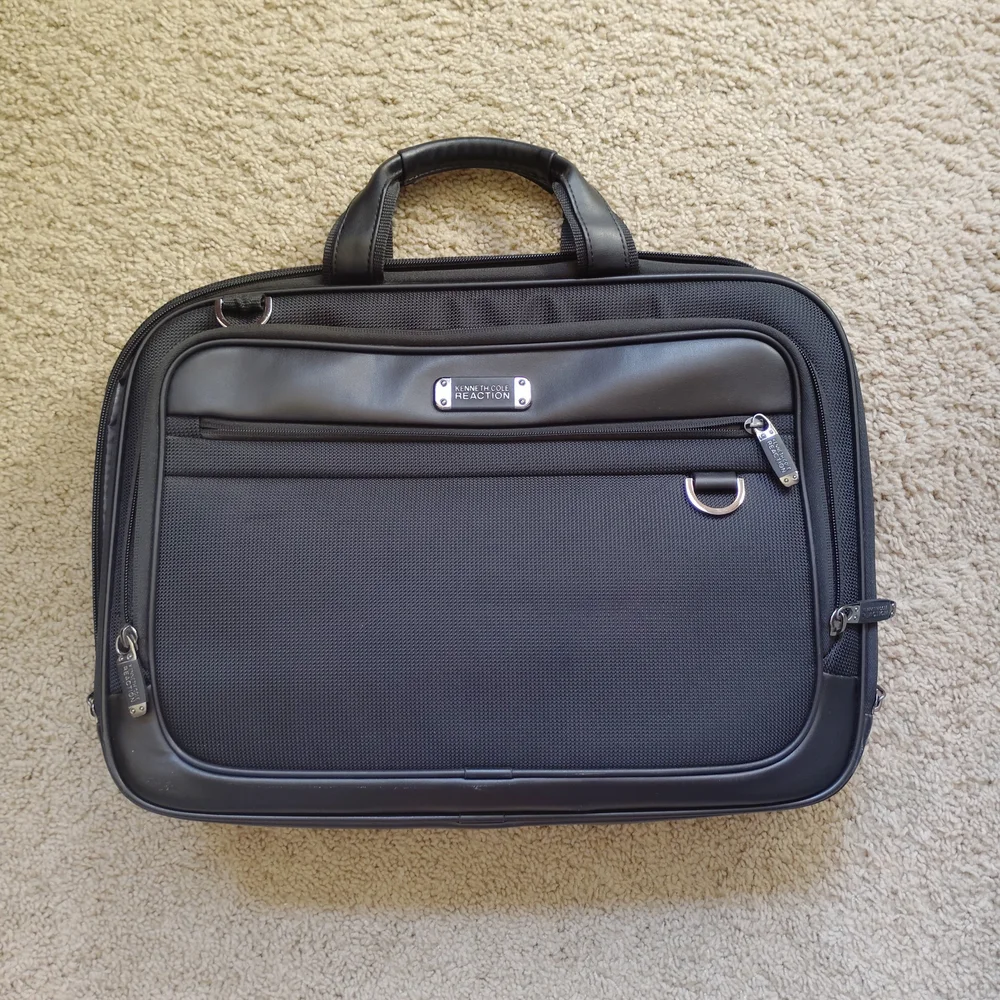 Kenneth Cole Black Laptop Bag